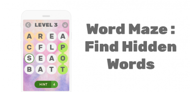 Word Maze : Find Hidden Words screenshot 0