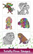 Dogs Glitter Color by Number - Adult Coloring Book screenshot 0