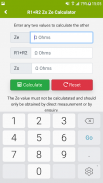 R1+R2 Zs Ze Calculator screenshot 2