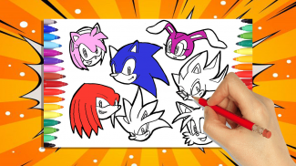 Soni Coloring Hedgehog Boom screenshot 0