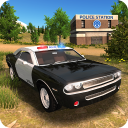 Police Car Driving Offroad Icon
