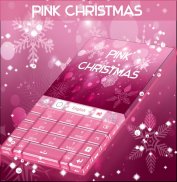 Pink Christmas GO Keyboard screenshot 3