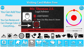 Visiting Card Maker Free screenshot 0