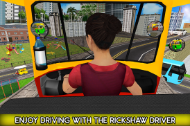 Rickshaw Simulator 2020: Tuk Tuk Rickshaw Games screenshot 9