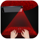 Hologram 3D keyboard simulated