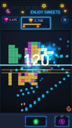 Brick Breaker: hip hop pieno di neon! Palla mostro screenshot 0
