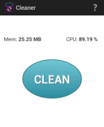 Cleaner - clear RAM and cache screenshot 0