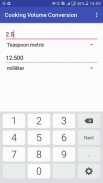 cooking volume conversion:teaspoon milliliter screenshot 0