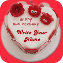 Name On Anniversary Cake