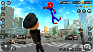 juego desuperhéroe cuerda palo screenshot 3