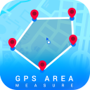 GPS Area Measure On Map Icon