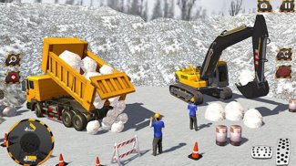Zăpadă excavator - Macara Joc screenshot 2