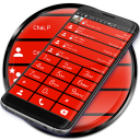 Dialer theme Cards Red