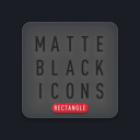Matte Black Icon Pack Icon