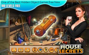 100 levels hidden objects free Secret House screenshot 1