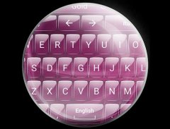 Glass PinkPurple TouchPal Skin screenshot 4