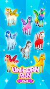 Rainbow Unicorn Game Lari Lari screenshot 1