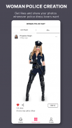 Women Police Photo Suit Editor screenshot 1