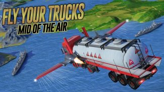 Oil Tanker Flying Truck Games screenshot 2