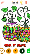 Adult Halloween Glitter Color By Number Book Free screenshot 1