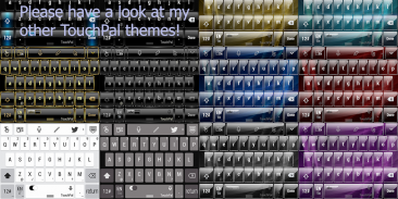 Theme TouchPal Frame Silver screenshot 6