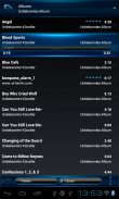 Poweramp skin Black Blue screenshot 11