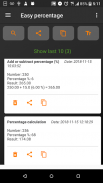 Easy Percentage - calculation of percentages screenshot 1