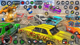 विध्वंस कार डर्बी स्टंट 2020: कार शूटिंग गेम screenshot 2