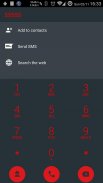 Dialer theme Droid L Red screenshot 3