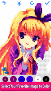 Anime Manga Pixel Art Coloring screenshot 6