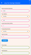 Long Term Savings Calculator screenshot 1