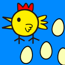 Happy Colorful Lucky Egg Icon