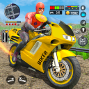 Superhero Moto Rider Bike Taxi Icon