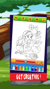 Cute Princess Coloring Pages screenshot 4