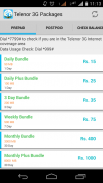 Telenor 3G Packages screenshot 1