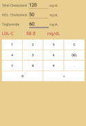 LDL-Cholesterol calculator screenshot 2