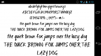 Fonts for FlipFont 50 Brush screenshot 1
