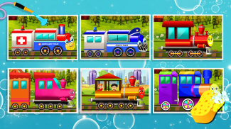 🚂Train Wash - Kids Educational Games🚂🧽 screenshot 0