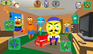 Sponge Neighbor Escape 3D screenshot 8