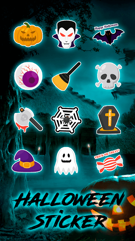 Trick Or Treat Halloween Sticker for iOS & Android