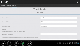 CSP Plus Inspection App screenshot 1