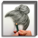 Drawing Realistic Hair Icon