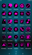 Flat Black and Pink Icon Pack ✨Free✨ screenshot 1