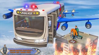 US Police Flying Prison Bus Criminal Transport 3D screenshot 3