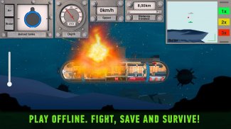 Nuclear War Submarine inc -  Battleship Simulator screenshot 1