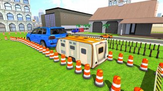 Camper Van Parking Trailer Cruiser Car Driving screenshot 1