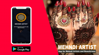 Mehndi Artist-App for Mehndi Artist and Beautician screenshot 0