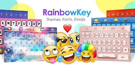 Cute Emoji Sticker Emoticon Rainbowkey Keyboard 260