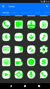 Inverted White and Green Icon Pack Free screenshot 4