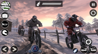 Dirt Bike Mountain Snow Race screenshot 0